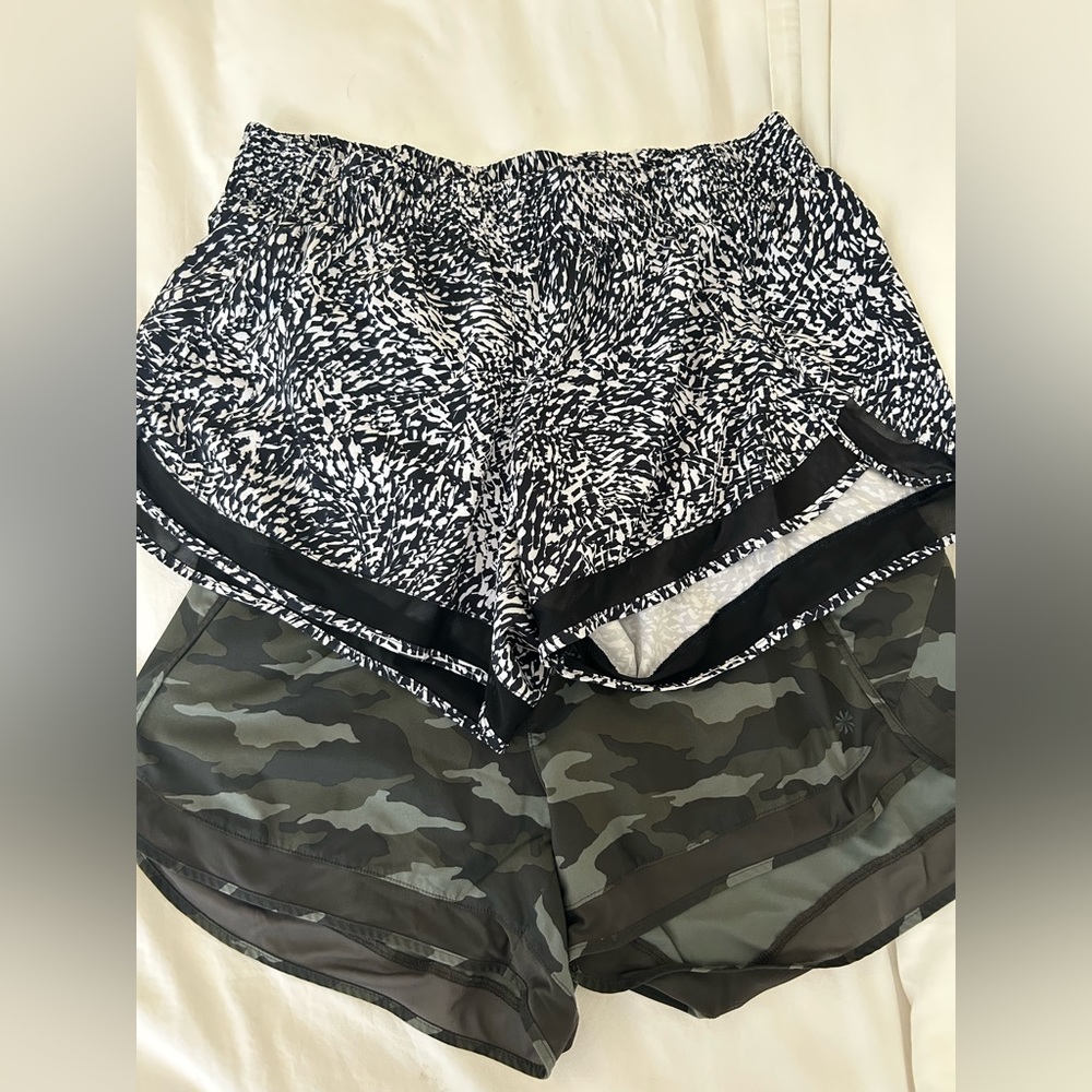 ATHLETA MESH RACER RUN SHORTS